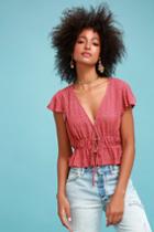 Hit The Spot Rose Pink Polka Dot Top | Lulus