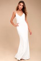 Lulus Infinite Glory White Maxi Dress