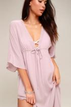 Seas The Opportunity Lavender Maxi Cover-up | Lulus
