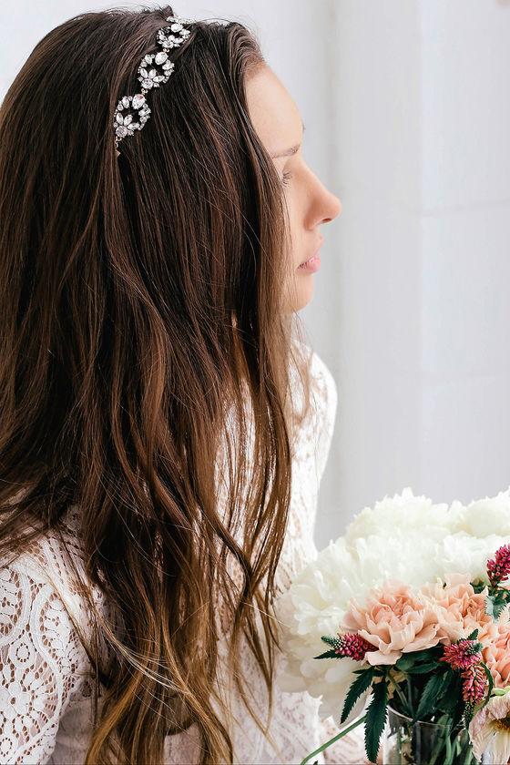 Kalia Cream Rhinestone Headband | Lulus