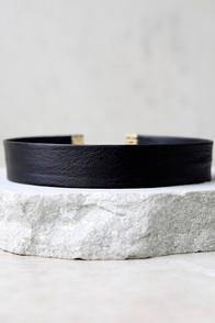 Vanessa Mooney Calla Black Choker Necklace