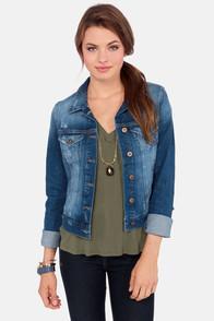 Mavi Jeans Mavi Samantha Indigo Vintage Distressed Jean Jacket