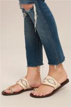 Blowfish | Domaine Off-white Flat Sandal Heels | Size 10 | Vegan Friendly | Lulus