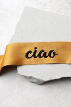 New Friends Colony Ciao Gold Silk Choker Necklace