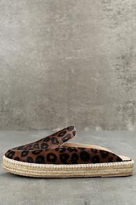 Kaanas La Jolla Cheetah Pony Fur Loafer Slides