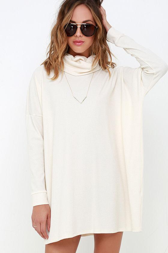 Lulus | Scheme Of Things Cream Long Sleeve Dress