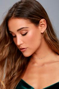 Lulus Finer Things In Life Silver Layered Choker Necklace