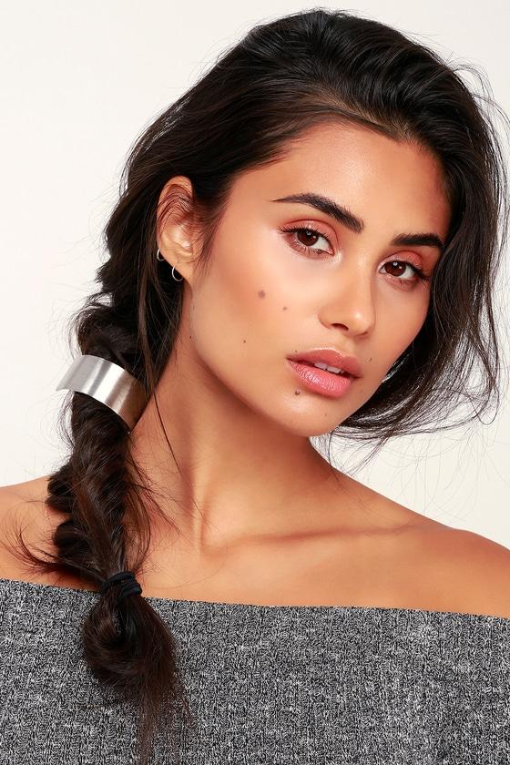 Amee Silver Ponytail Hair Clip | Lulus
