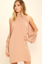 Do & Be Under Your Spell Blush Long Sleeve Dress