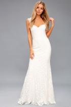 Rosetta White Lace Maxi Dress | Lulus
