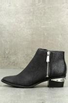 Circus By Sam Edelman Holt Black Leather Ankle Boots