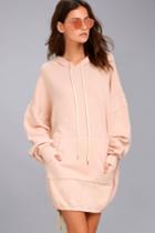 Project Social T | Luca Light Pink Hooded Dress | Size Small | Lulus