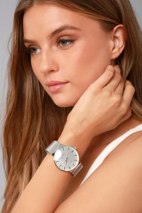 Lulus | Time To Trend Silver Watch