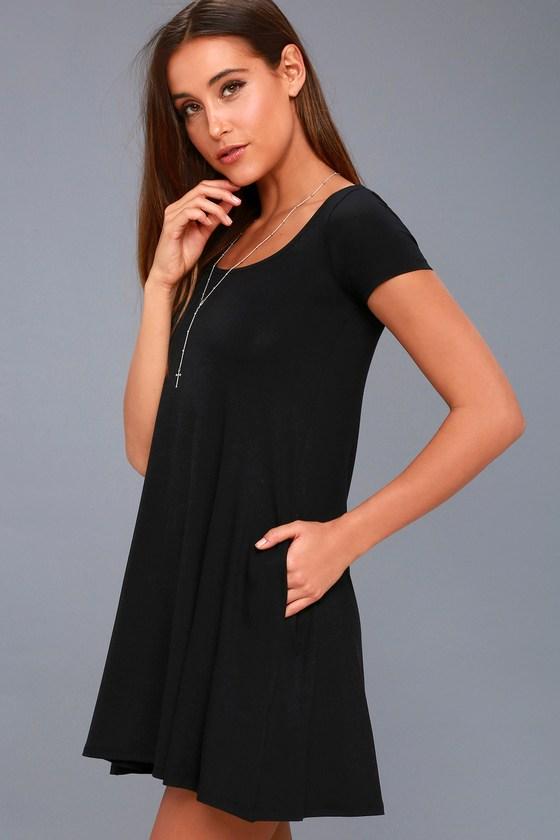 Go To Town Black Swing Dress | Lulus