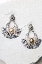 Lulus | Going Places Gold And Silver Earrings