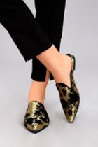 Cape Robbin | Yazmin Gold Brocade Loafer Slides | Size 5.5 | Lulus