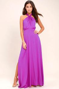 Lulus Ever After Purple Maxi Dress