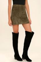Breckelle's Dolly Black Suede Over The Knee Boots