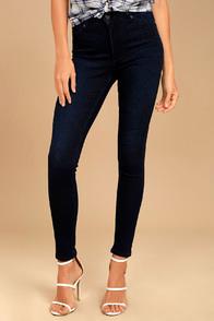Cheap Monday High Spray Dark Wash High-waisted Skinny Jeans