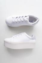 Steve Madden Palmer White Leather Flatform Sneakers | Lulus