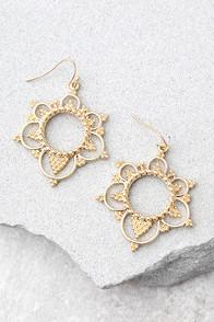 Lulus Always Enchanted Gold Earrings