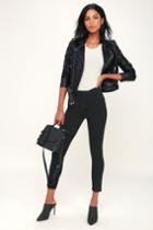 Amuse Society Middle Of The Road Black Lace-up Leggings | Lulus