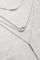Lulus More To Love Silver Layered Necklace