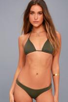 Casden Olive Green Bikini Bottom | Lulus