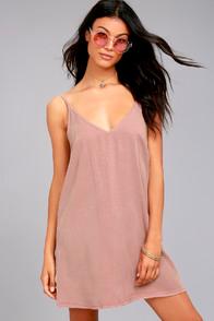 Project Social T Irene Mauve Shift Dress