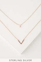 Simple Grace Rose Gold Layered Necklace | Lulus