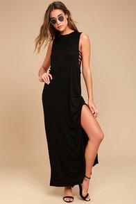 Lucy Love Gypsy Thunder Black Maxi Dress