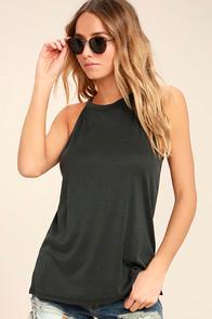 Ppla Ollie Washed Black Tank Top