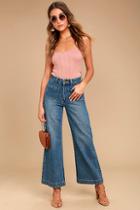 Rollas Sailor Flare Medium Wash High-waisted Jeans