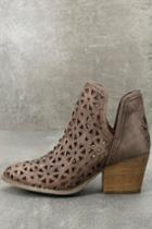Musse & Cloud | Athena Dark Brown Leather Cutout Booties | Size 41/10.5 | Lulus