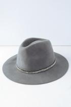 Lorinda Grey Beaded Felt Hat | Lulus