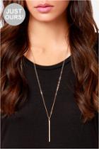 Lulus Exclusive Monolith Gold Pendant Necklace