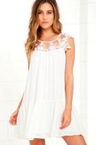 Lulus Unforgettable White Lace Dress