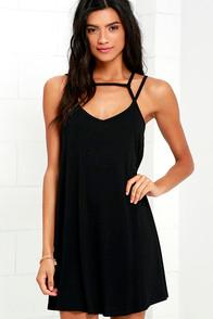 Rvca Zavey Black Shift Dress