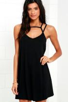 Rvca Zavey Black Shift Dress