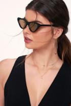 Drew Black Cat-eye Sunglasses | Lulus