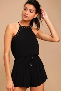 Lulus Believer Black Romper