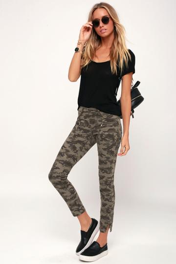 Blank Nyc Squadron Camo Print Skinny Jeans | Lulus