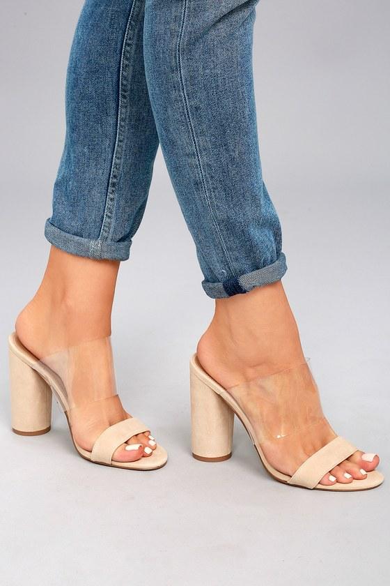 Steve Madden | Cheers Tan Suede Leather High Heel Sandal Heels | Size 6 | Beige | Lulus