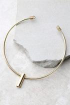 Lulus Best-case Scenario Gold Collar Necklace