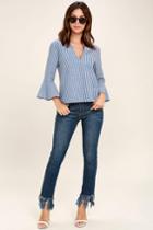 Machine Jeans Enter The Fray Medium Wash Distressed Skinny Jeans | Lulus