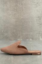 Bamboo Ember Camel Loafer Slides