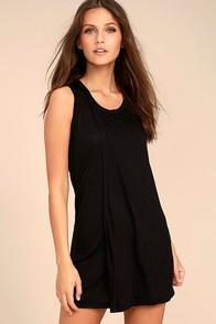 Lulus Simply Fantastic Black Shift Dress