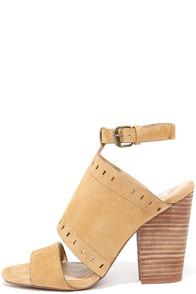 Joe's Jeans Christie Tan Suede Leather Heels