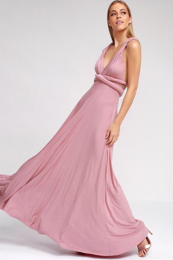 Lulus | Exclusive Tricks Of The Trade Mauve Maxi Dress