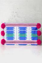 Lulus Festive Fiesta Pink And Blue Embroidered Clutch